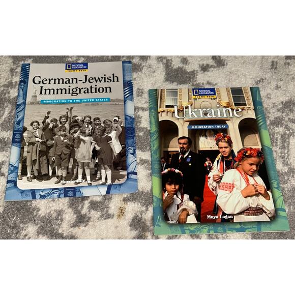 National Geographic Immigration Today Books German-Jewish & Ukraine (NEW) - Picture 1 of 5